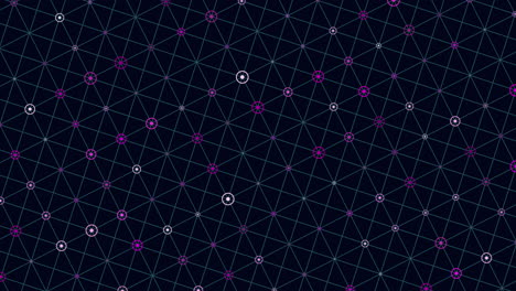 geometric seamless pattern triangles and circles in hexagonal arrangement