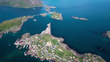 lofoten archipelago islands aerial footage