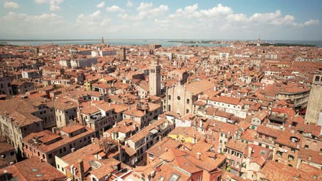 aerial view of venice city architecture, italy