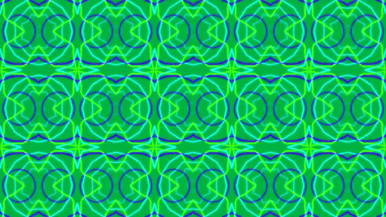 Animation of moving shapes on transparent background