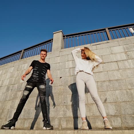 couple dancing at outdoor