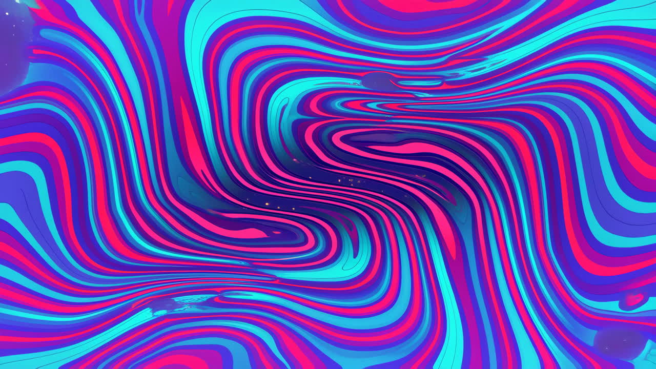 Abstract Vibrant Wavy Lines Background