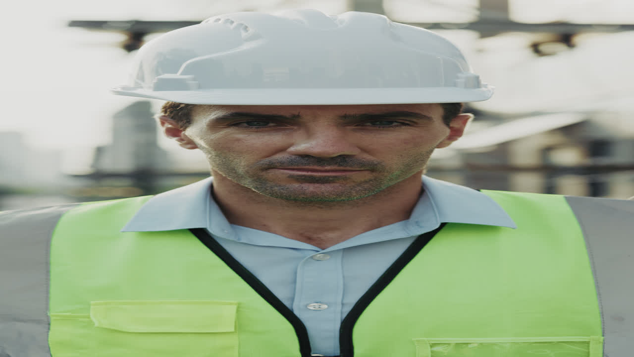 Retrato de un trabajador de la construcción