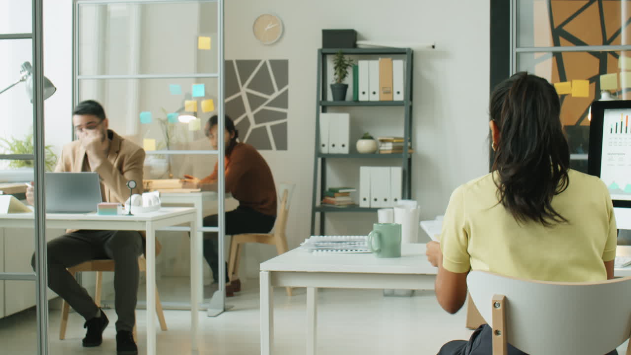 Time Lapse of Workday in Office