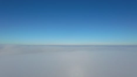 aerial view of clouds and sky
