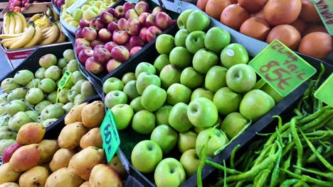 fruit and vegetable market stall