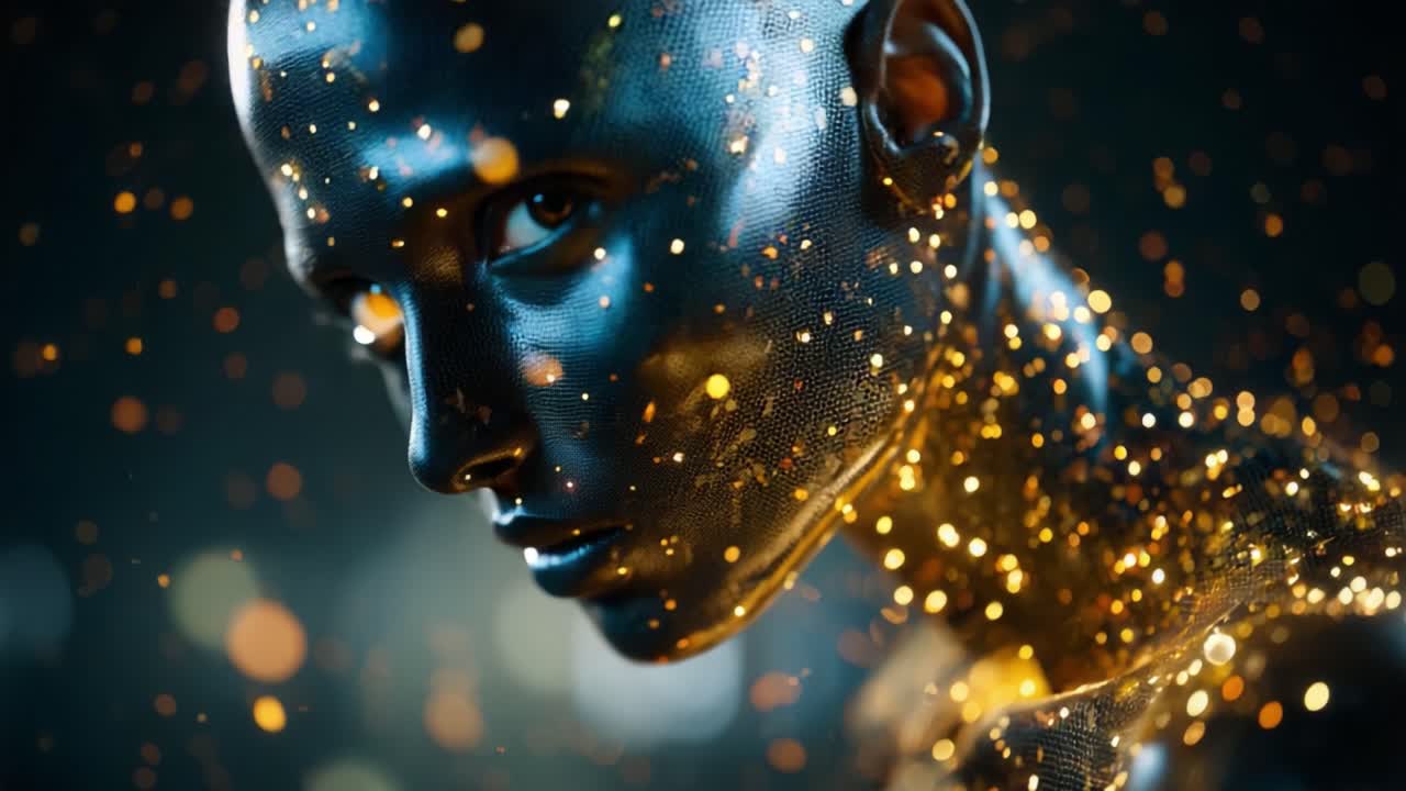 A Stunning Transformation: The Evolution of a Glimmering Entity Capturing Mystery and Beauty Through Intricate Details and Shimmering Particles in a Captivating Display