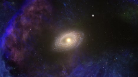 Galaxie-Mit-Gasnebel-Frontbildschirm