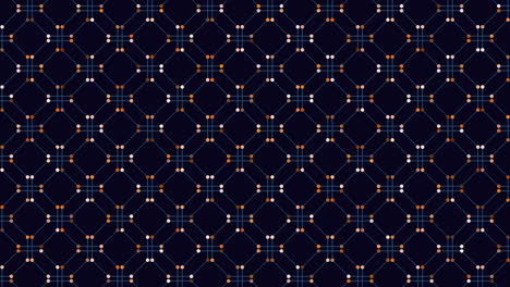 seamless geometric cubes pattern with neon dots in rows