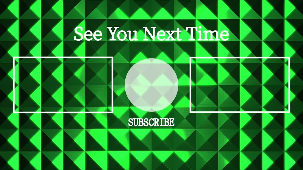 금속 반사 크리스탈 광채 엔드 카드 엔딩 스크린 모션 그래픽