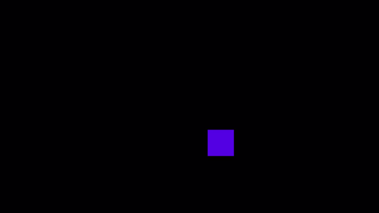 Purple Rectangle Shrinking on Black Background