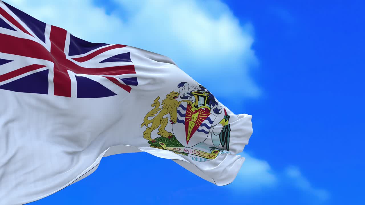 영국 남극 영토의 발의 무결한 루프.