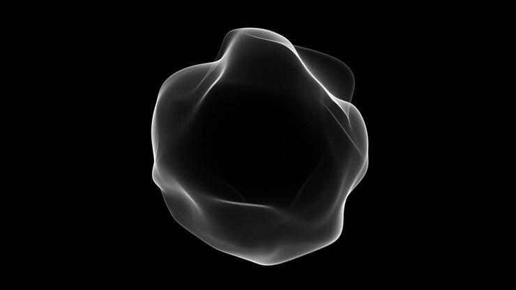Loop di Rotazione Dinamica di Sfera Fluida Bianca