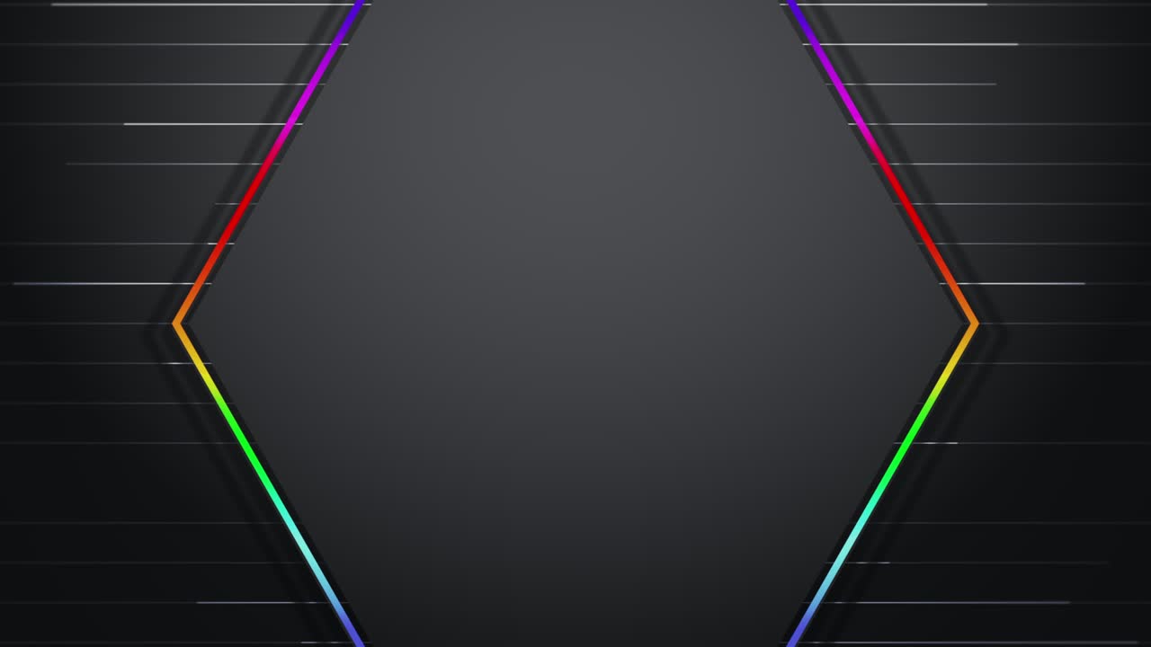 Gradient colorful geometric hexagons