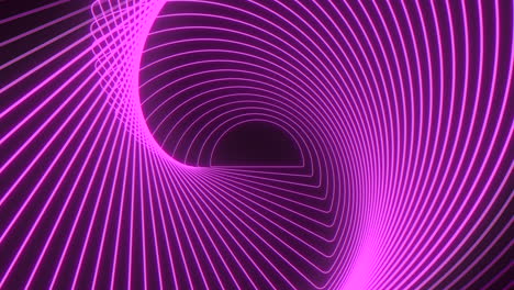 Leuchtende-Violette-Spirale-Aus-Wirbelnden-Linien