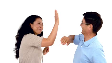 Happy-couple-high-fiving