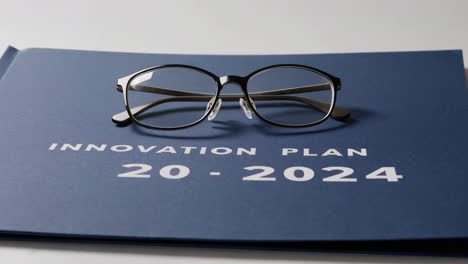 innovation plan 20-2024 with glasses