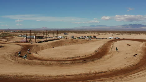 desert off road race track in the mojave desert