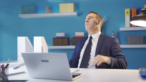 businessman angered by bad news is disappointed.