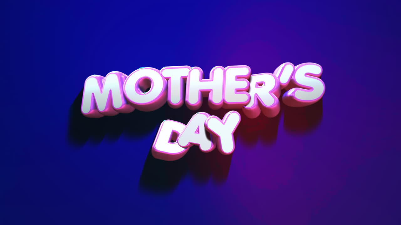 Celebração do Dia das Mães em estilo 3D vibrante