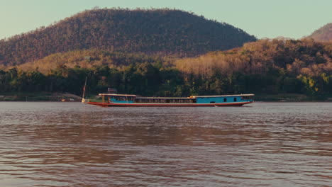 river boat on the mekong river