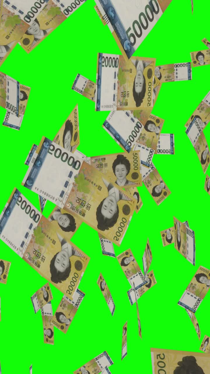 한국 원이 떨어지고 있다.