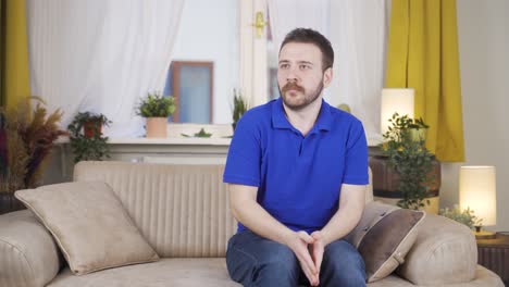 hombre con problemas familiares.