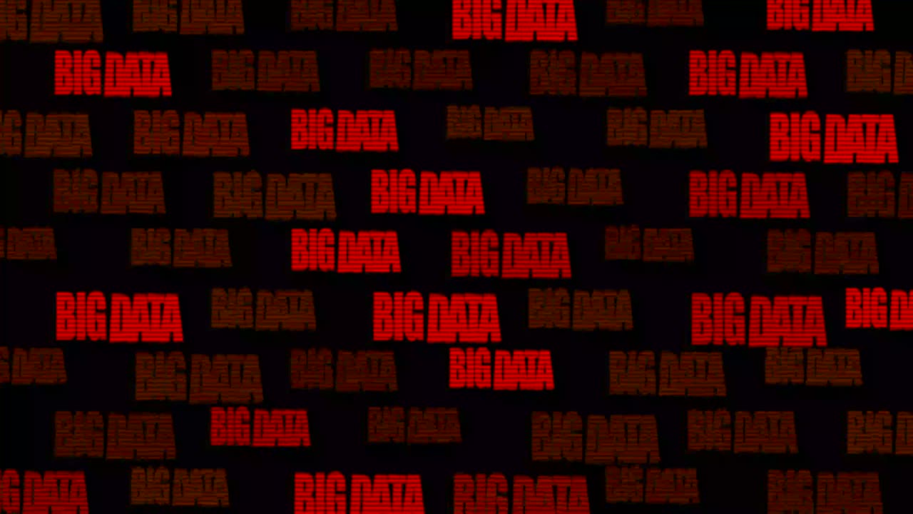 gran análisis de datos texto animado finanzas cinéticas fintech wordscape ai software de inteligencia artificial