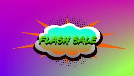 Flash-sale-graphic-on-speech-bubble-4k