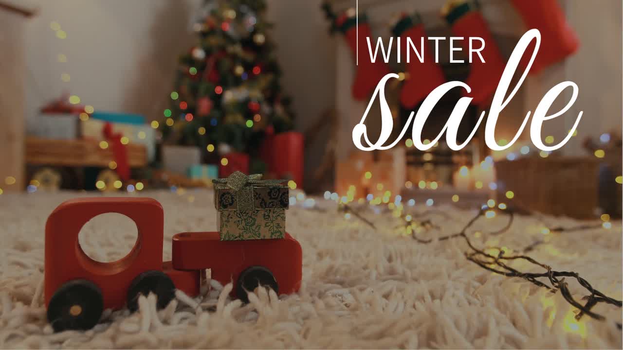 video generado digitalmente de la gran venta de invierno 4k