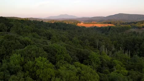 aerial-push-over-treetops-toward-grandfather-mountain-near-boone-and-blowing-rock-nc,-north-carolina