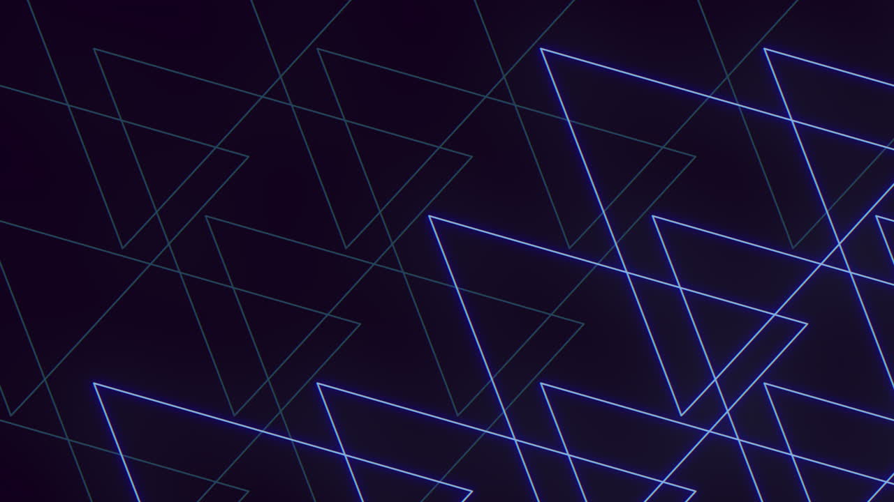 hipnotizante patrón de triángulo azul con líneas geométricas brillantes
