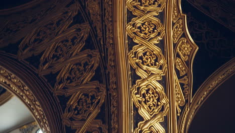 intricate golden architectural details
