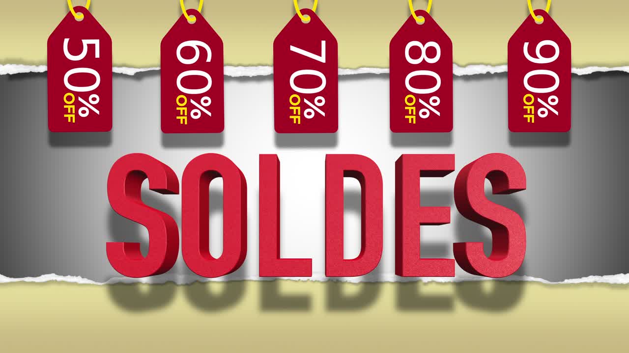 venta francesa animación en bucle en 3d