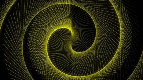 patrón de forma de punto de color amarillo animación gráficos de movimiento