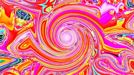 shining bright lines set wave motion, colorful, on black background