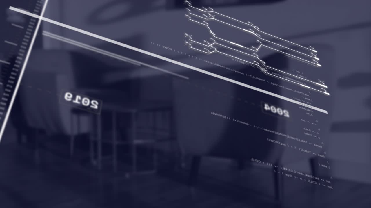 Animation of statistics and financial data processing over office