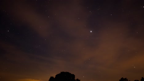 夜空時間延長 星空和雲