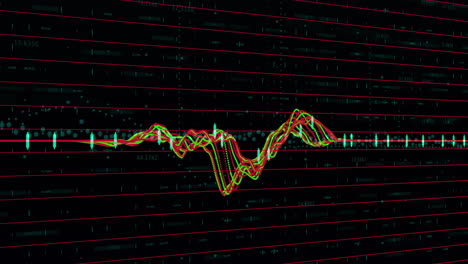 animación del procesamiento de datos sobre la red