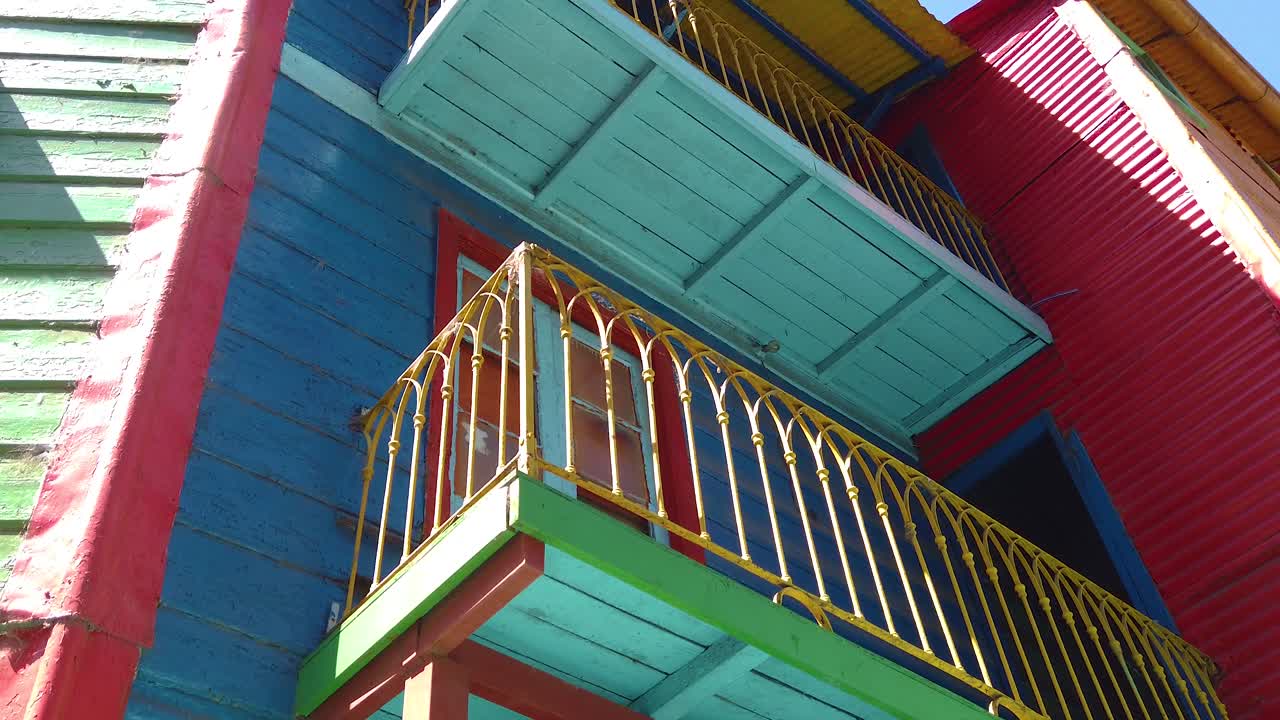 Closeup Details of Caminito Famous Streets, colors in Buenos Aires Argentina