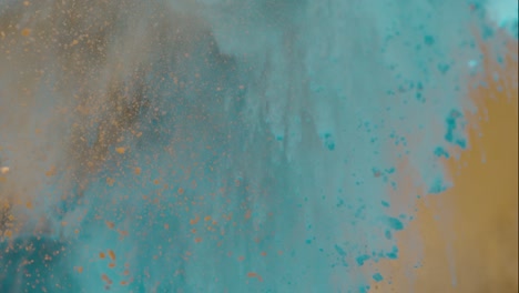 powder explosion color dust particles slow motion