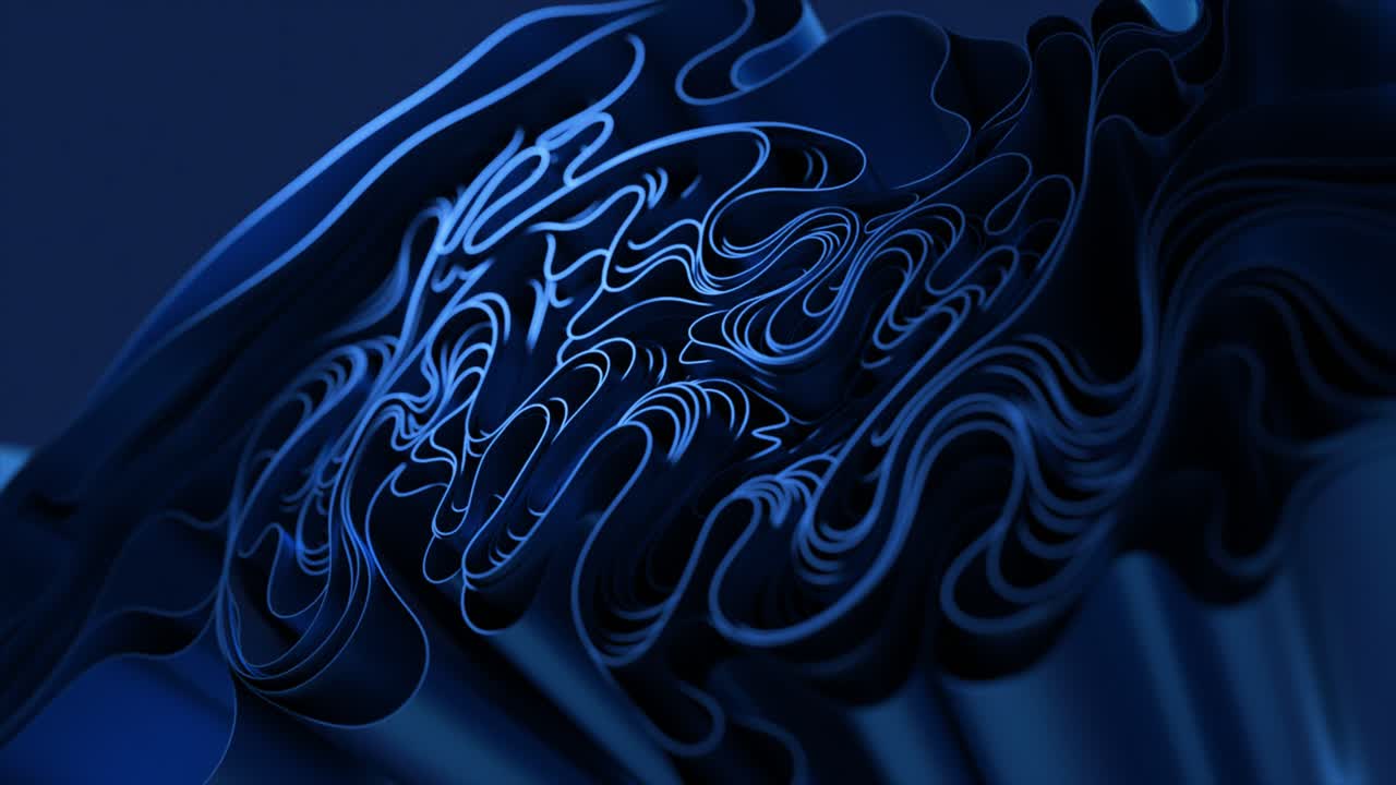 Abstract Blue Geometric Design