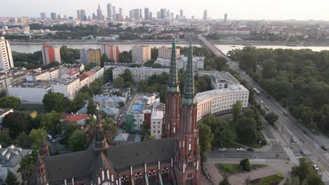 aerial view of the cathedral of saint michael the archangel and saint florian the martyr