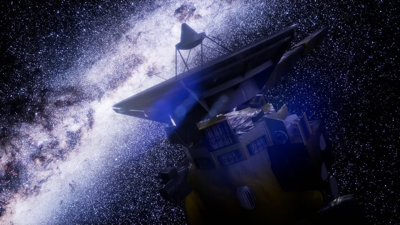 спутник кассини приближается к сатурну.