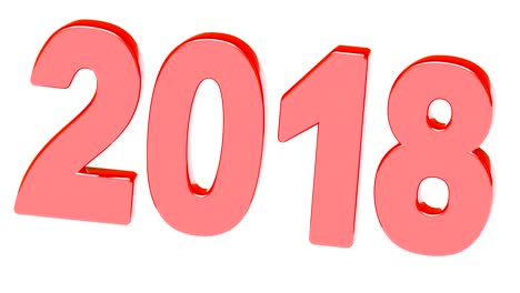 2018 looping footage met 4k resolutie.