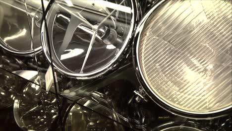 antique automobile headlight collection