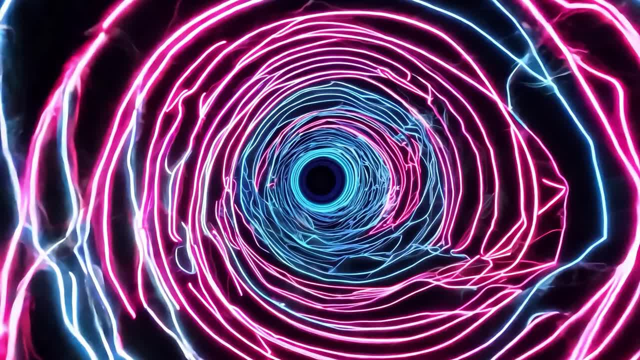 Abstract Neon Tunnel