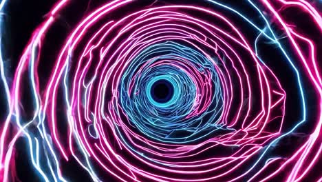 abstract neon tunnel