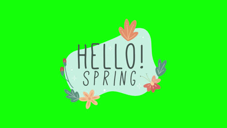 spring greeting illustration