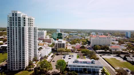 luftaufnahme der innenstadt von clearwater, florida, in 4k